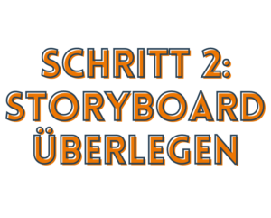 Schritt 2: Storyboard überlegen