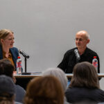 Greta Wagner im Gespräch mit Ferdinand Sutterlüty zum Buch
Widerstehen
Lesung in der Universitätsbibliothek
bei Leipzig liest / Buchmesse 2025 Leipzig
Foto: UBL Thomas Kademann