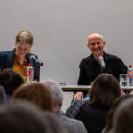 Greta Wagner im Gespräch mit Ferdinand Sutterlüty zum Buch
Widerstehen
Lesung in der Universitätsbibliothek
bei Leipzig liest / Buchmesse 2025 Leipzig
Foto: UBL Thomas Kademann