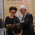 Olga Tokarczuk mit Prof. Dr. Wolfgang Holler, Präsident der Sächsischen Akademie der Künste
Lesung in der Universitätsbibliothek
bei Leipzig liest / Buchmesse 2025 Leipzig
Foto: UBL Thomas Kademann