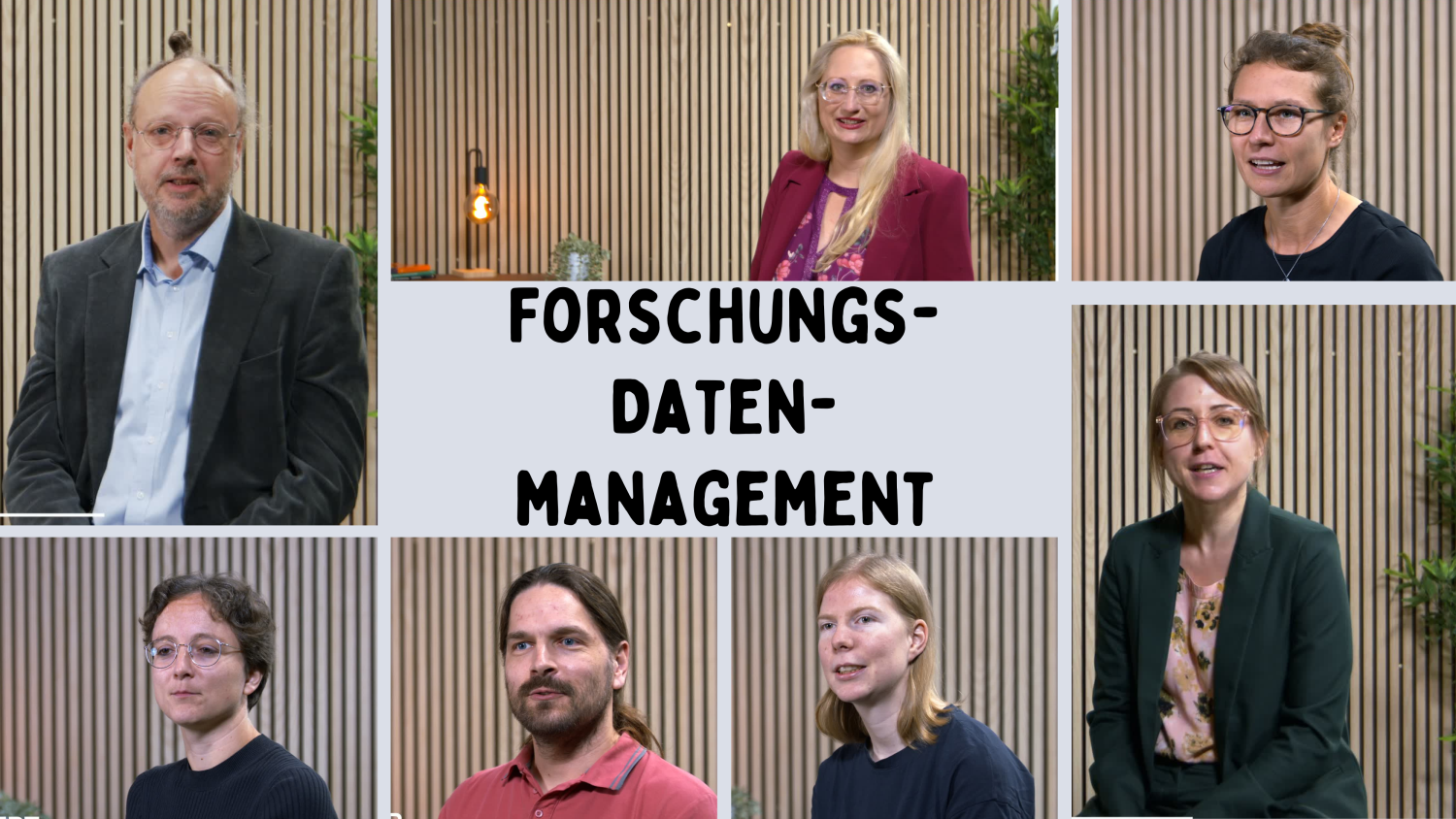 Collage mit Portraitfotos aller sieben interviewten Personen